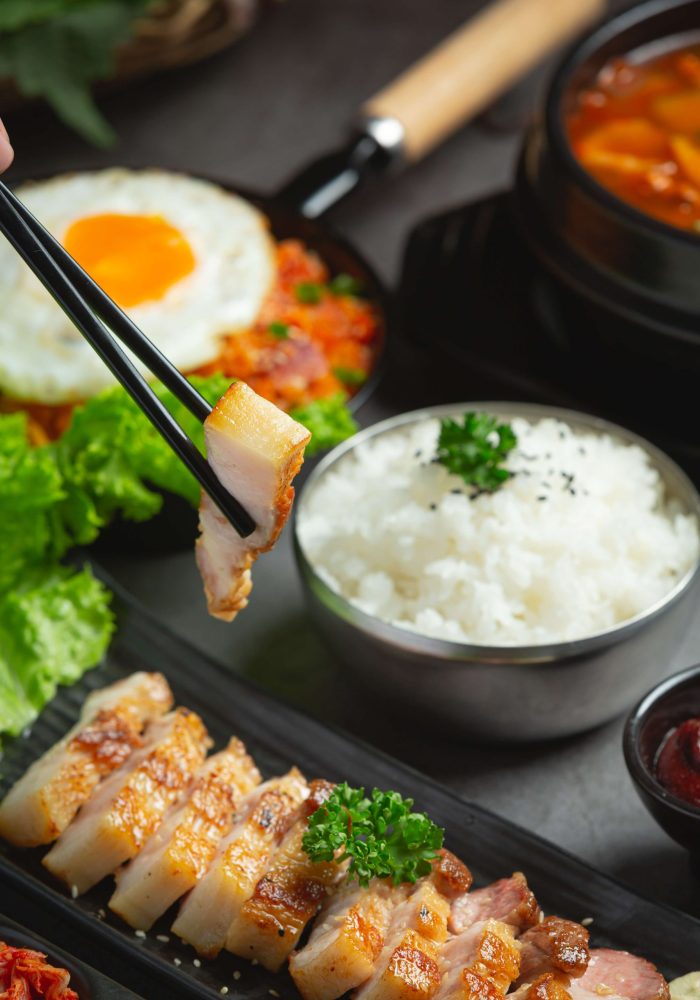 grilled-pork-served-with-sauce-korean-style grilled-pork-served-with-sauce-korean-style